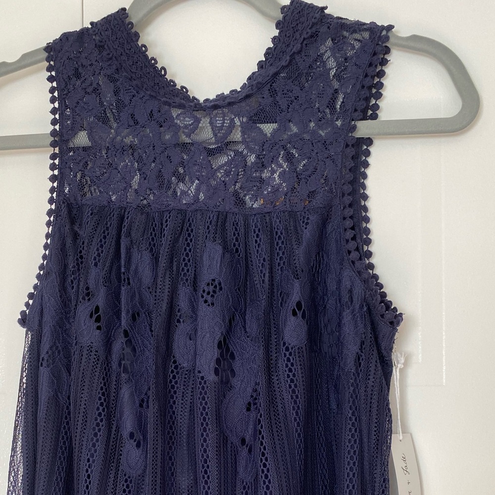 Navy Lace Dress